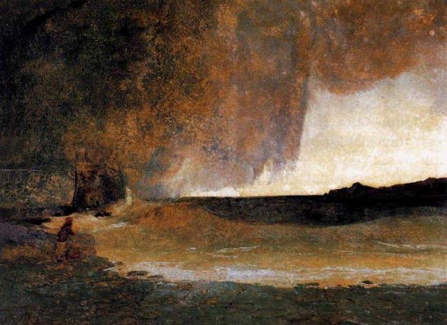 Charles Blechen The Bay of Rapallo Sweden oil painting art